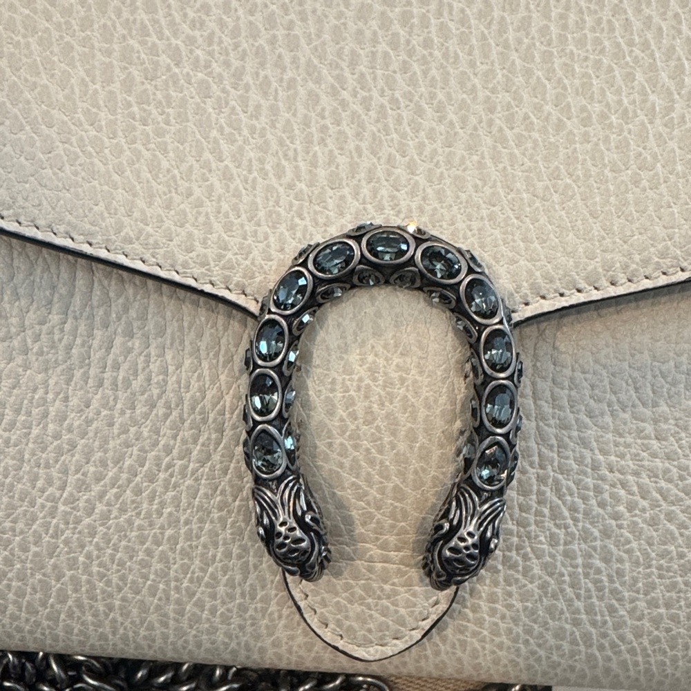 Gucci Dionysus White Leather Wallet On Chain *BRAND NEW* - Picture 2 of 9